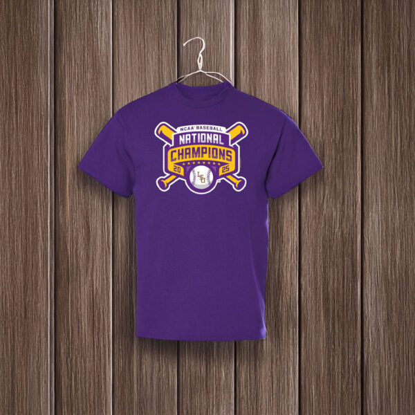 LSU Tigers 2025 CWS Baseball National Champions T-Shirt
