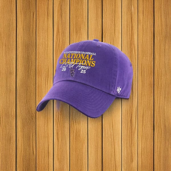 LSU Tigers 2025 National Champions Hat – NCAA Baseball Championship Cap