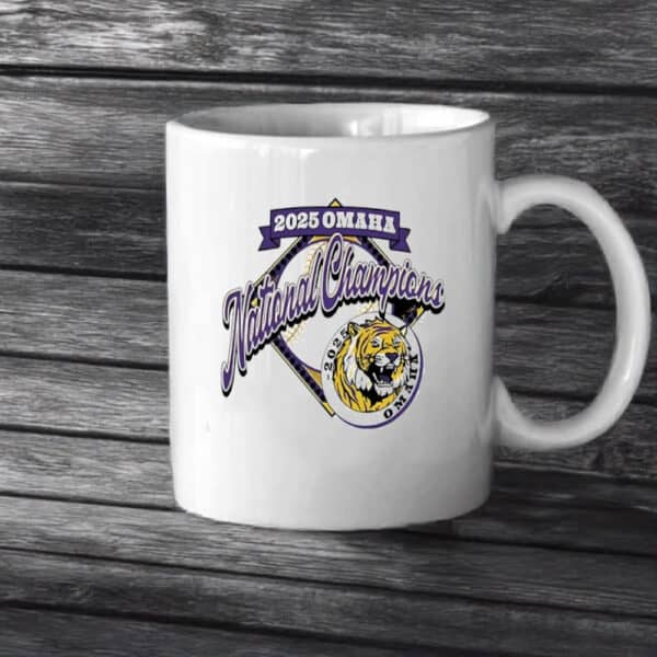 LSU Tigers 2025 Omaha National Champions Mug