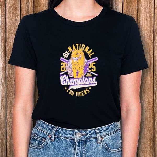LSU Tigers 8X 2025 College World Series Champions Shirt