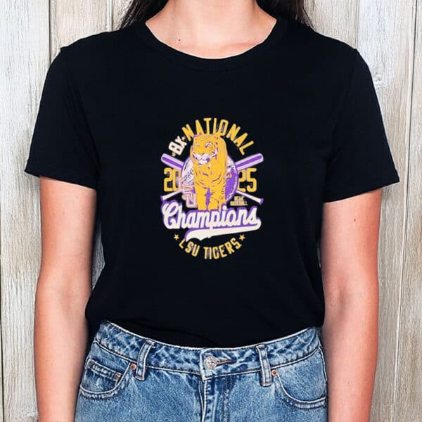 LSU Tigers 8X 2025 College World Series Champions Shirt