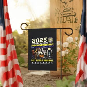 LSU Tigers Baseball 8X National Champions 2025 Flag