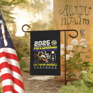 LSU Tigers Baseball 8X National Champions 2025 Flag
