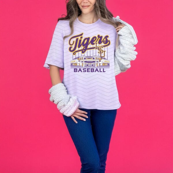 LSU Tigers Baseball Stadium Shirt – Vintage LSU Baseball Tee for Fans
