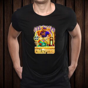 LSU Tigers NCAA Men’s College World Series 2025 Champions Mascot Shirt