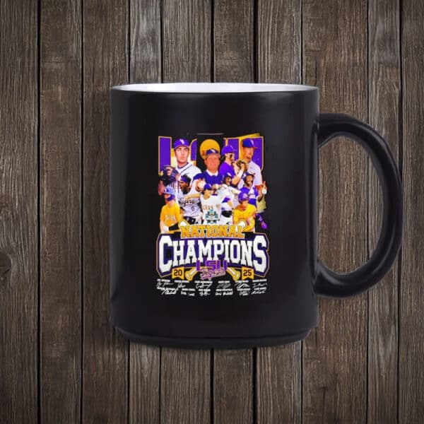 LSU Tigers National Champions 2025 Signatures Mug