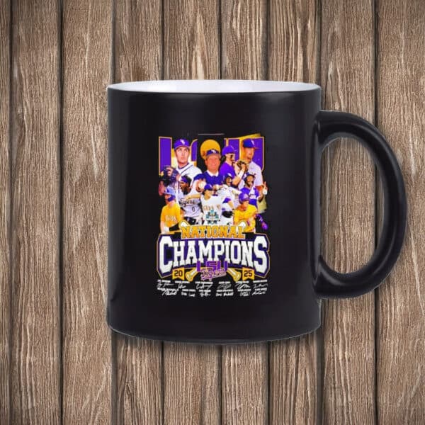 LSU Tigers National Champions 2025 Signatures Mug