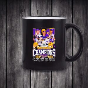 LSU Tigers National Champions 2025 Signatures Mug