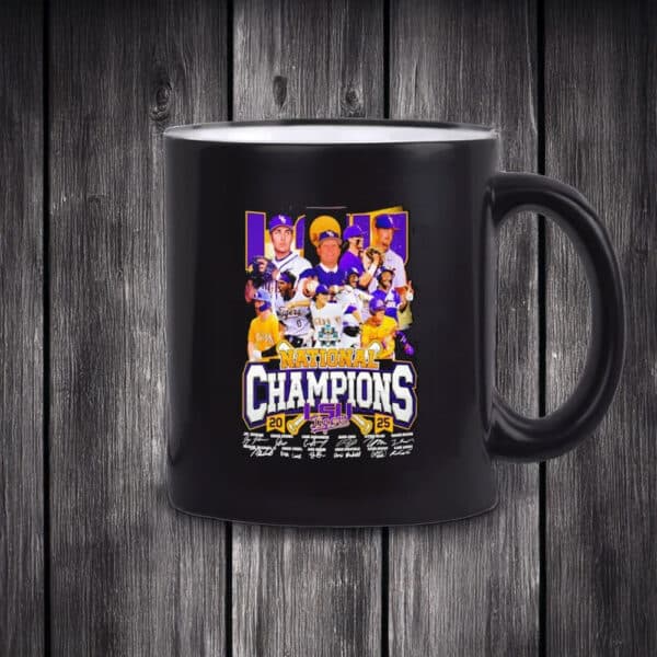 LSU Tigers National Champions 2025 Signatures Mug