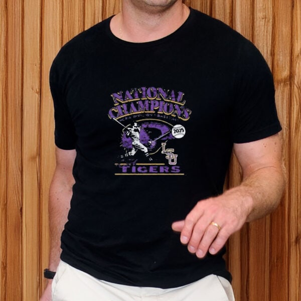 NCAA Victory Graphic Tee, LSU Tigers 2025 Baseball National Champions T-Shirt