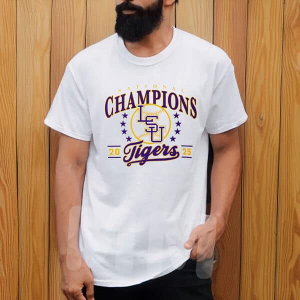 NCAA Victory Tee, LSU Tigers Baseball 2025 National Champions Shirt