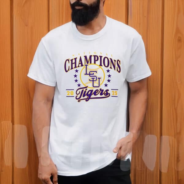 NCAA Victory Tee, LSU Tigers Baseball 2025 National Champions Shirt