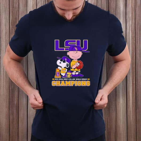 Peanuts LSU Tigers 2025 NCAA Men’s College World Series Champions Shirt