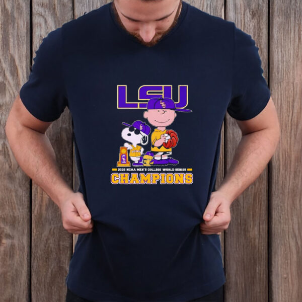 Peanuts LSU Tigers 2025 NCAA Men’s College World Series Champions Shirt