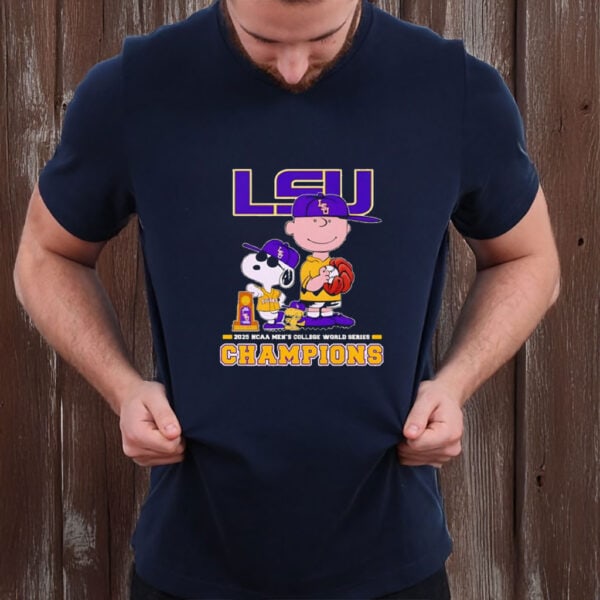 Peanuts LSU Tigers 2025 NCAA Men’s College World Series Champions Shirt