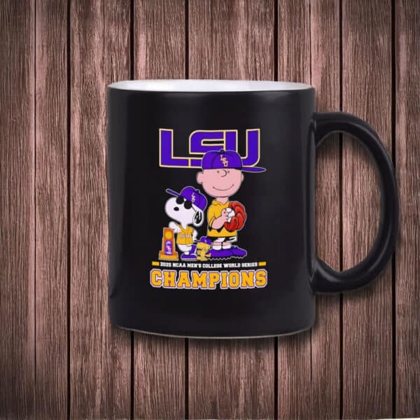 Peanuts x LSU Tigers 2025 NCAA Men’s College World Series Champions Mug