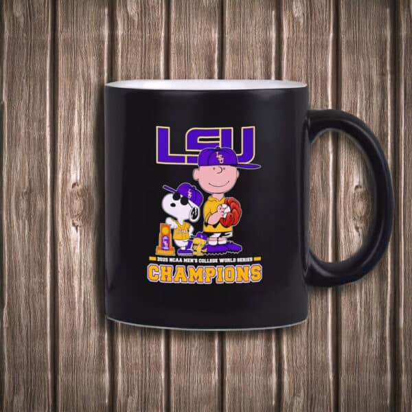 Peanuts x LSU Tigers 2025 NCAA Men’s College World Series Champions Mug