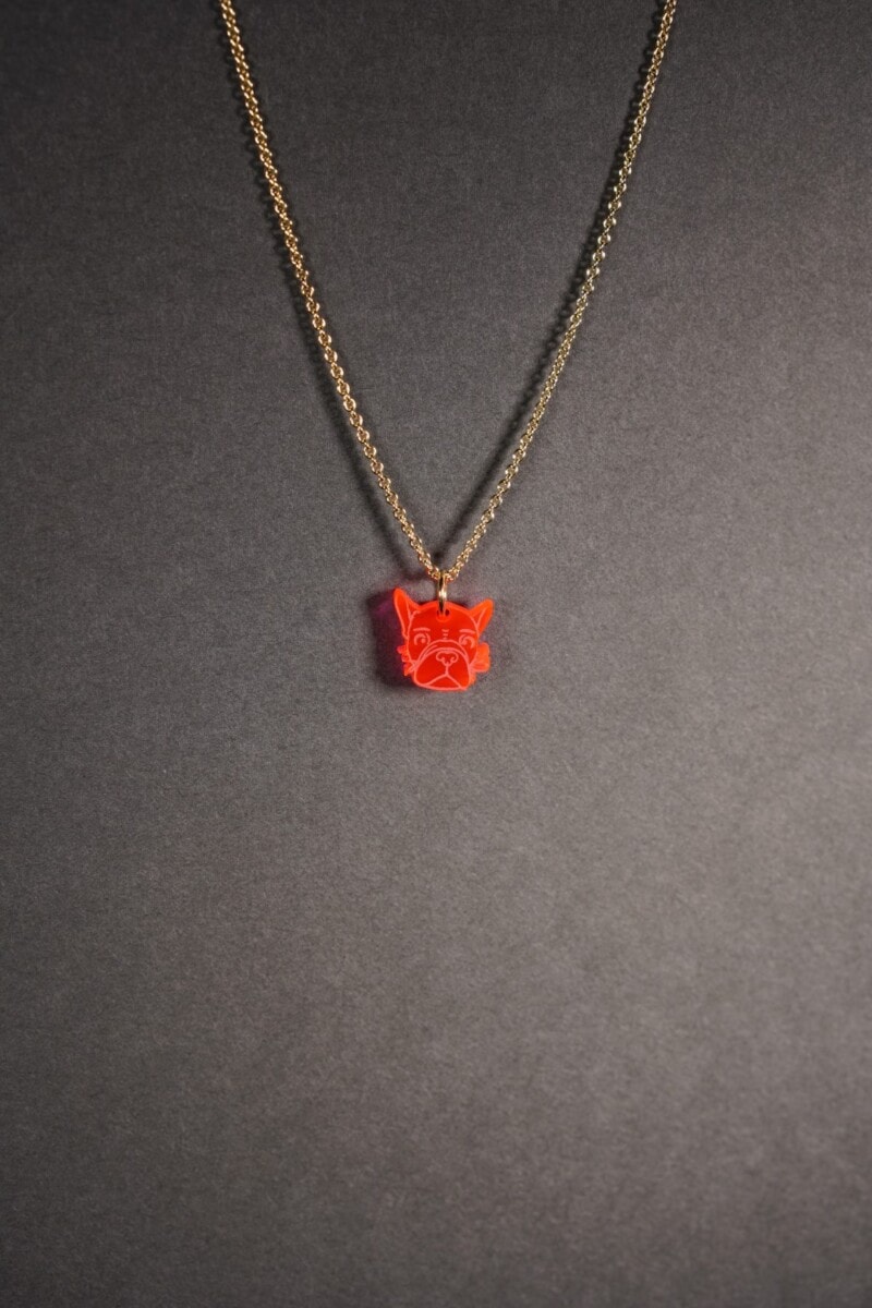 Lucky Necklace French Bulldog Kopf