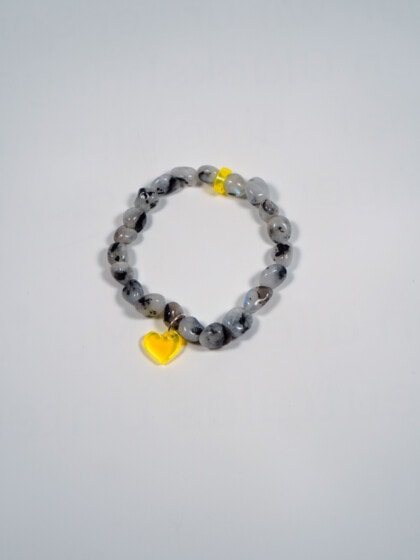 Lucky Bracelet - Rainbow Moonstone - Heart
