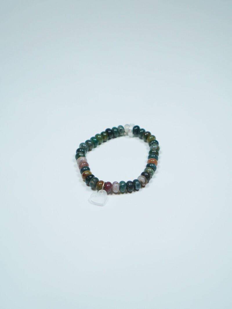 Lucky Bracelet - Indischer Achat - Heart