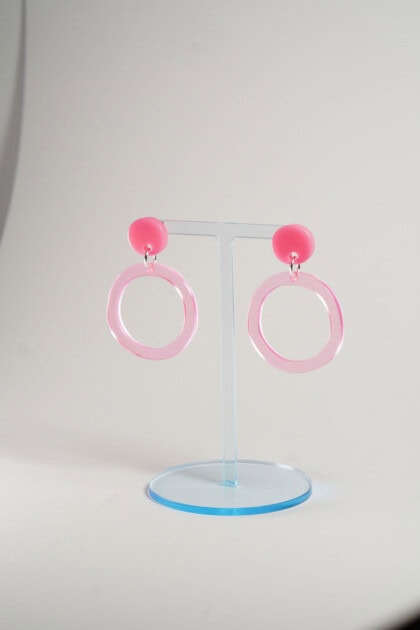Lucky Ears - Neon Pink - rose fluoreszierend loops