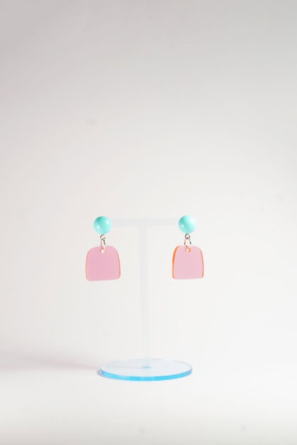 Lucky Ears - turquosie - raspberry fluoreszierend