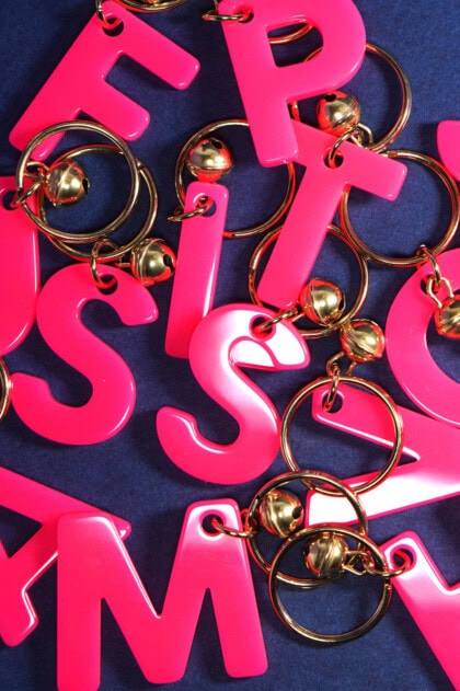 Lucky Letters neon pink
