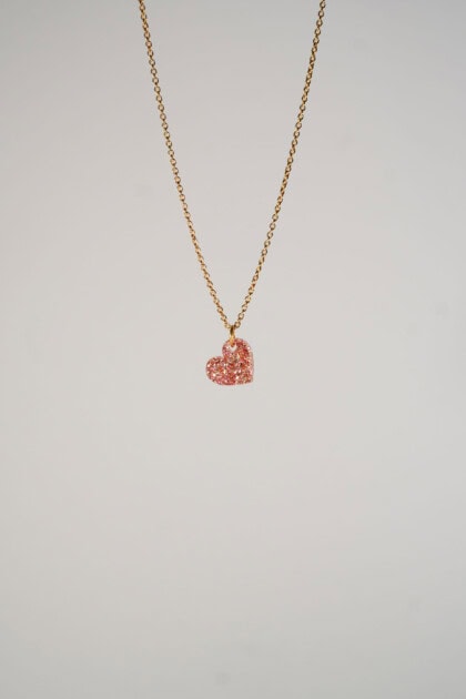 Lucky Necklace Heart Glitter