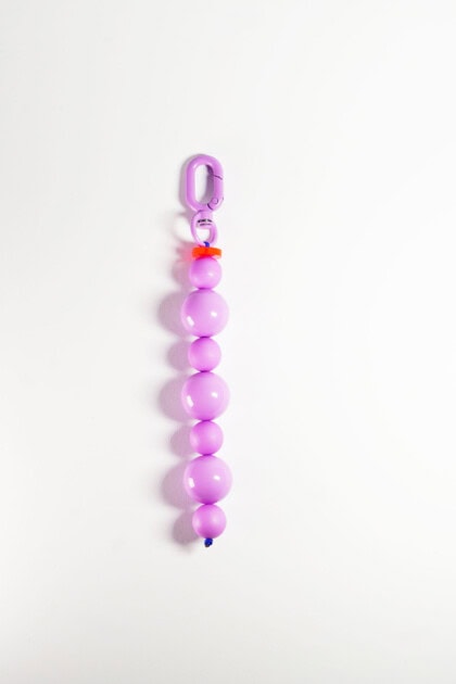Schlüsselkette Flieder