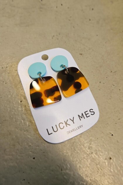 Lucky Ears – Tiger -  turquoise pastel
