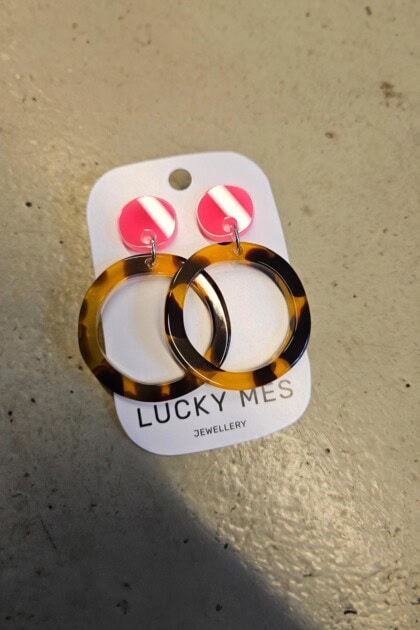 Lucky Ears – Tiger - neon pink