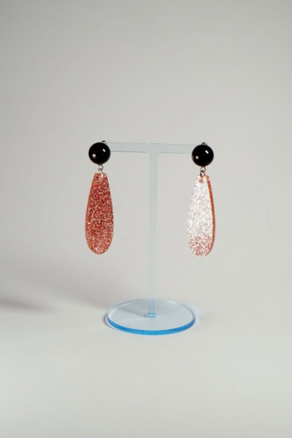 Lucky Ears - black - rose glitter