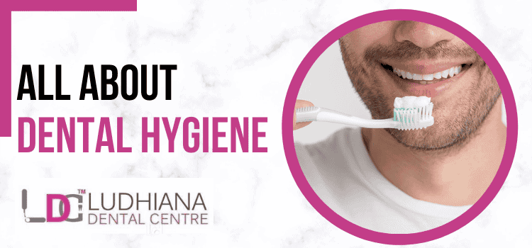 Brushing teeth for dental hygiene at Ludhiana Dental Centre in Ludhiana.