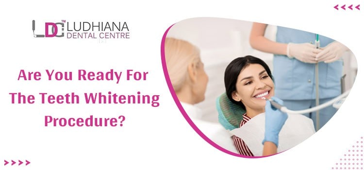 Bright smiling woman receiving teeth whitening at Ludhiana Dental Centre, trusted dental clinic in Ludhiana for cosmetic dentistry.