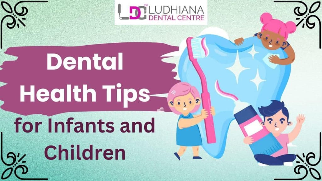 Properly fitting, child-friendly toothbrush and toothpaste for healthy teeth in children and infants.