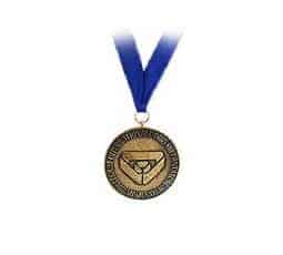 Medal award with Ludhiana Dental Centre branding, symbolizing excellence in dental care.