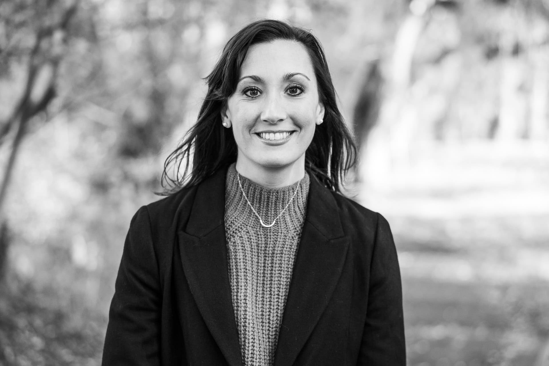 Jess Ratcliffe, a confident coach, in a warm, authentic personal brand portrait by a London brand photographer.