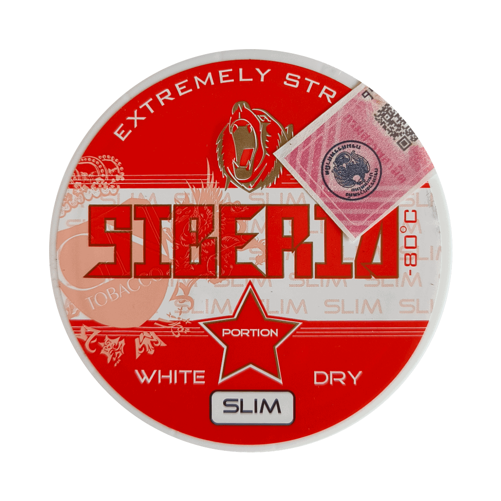 SIBERIA -80℃ Red SLIM Snus – Power & Chill | Thailand Delivery