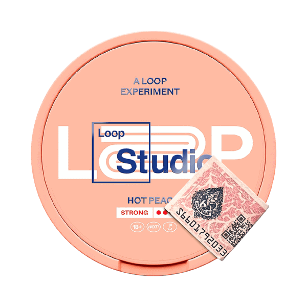 LOOP Hot Peach Strong — Острые персиковые никотиновые подушечки