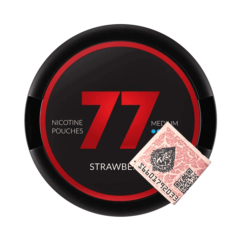 77 Strawberry Nicotine Pouches – Ripe & Sweet | Thailand Delivery