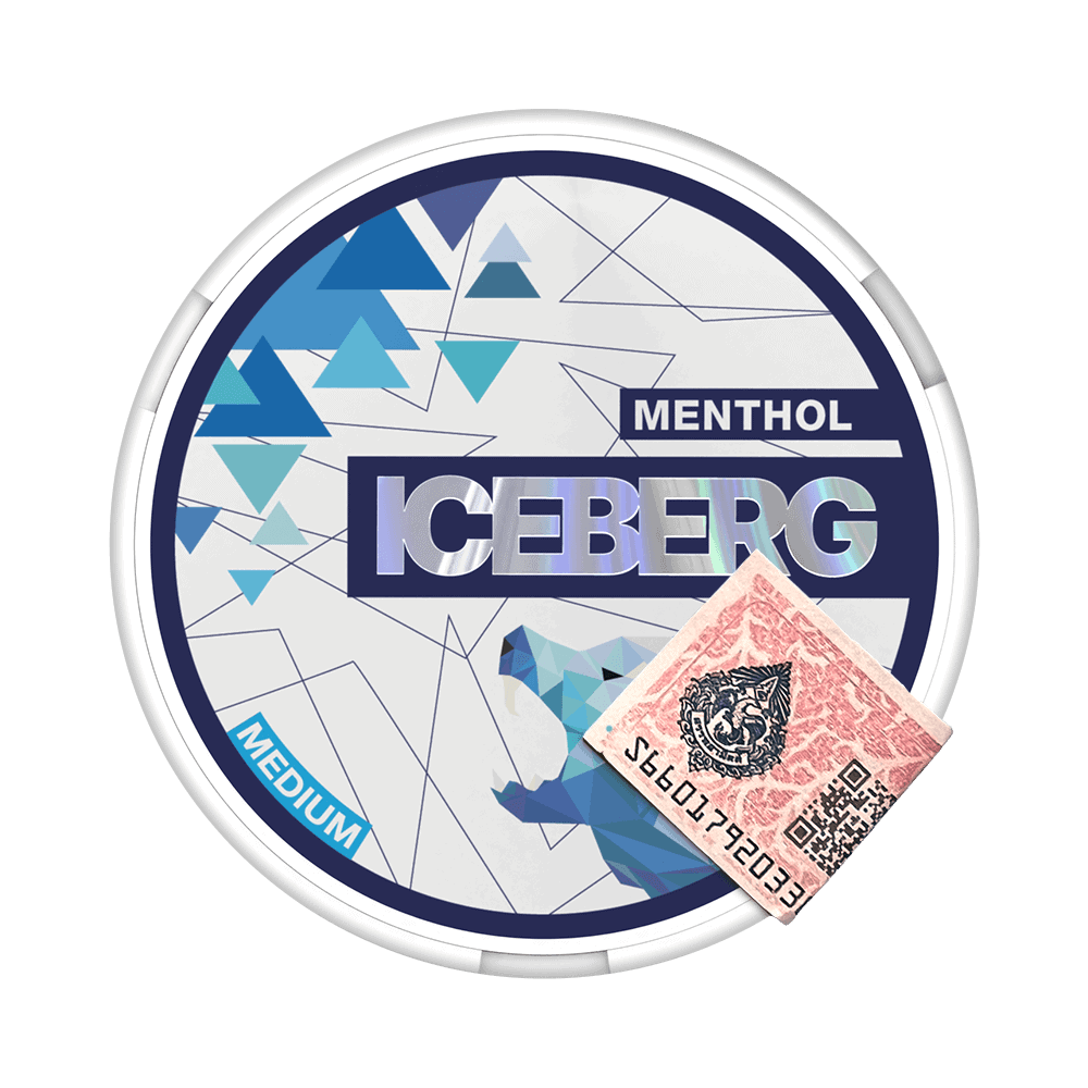 ICEBERG Medium Menthol – Fresh Menthol Nicotine Pouches