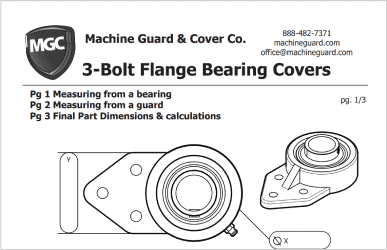 3 Bolt Flange Bracket Bearing Cover Sizing