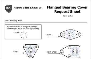 Sizing 4 Flanged Bearing Cover Sizing