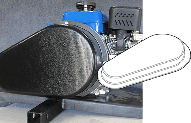 Machine guard and cover for industrial machinery safety.