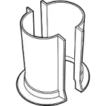 Machine guard and cover for industrial safety and protection.