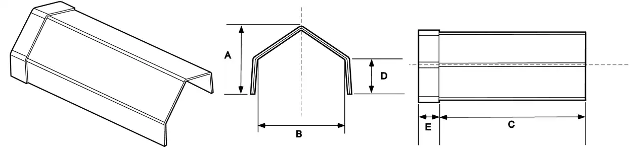 Protective machine guard and cover for industrial safety.