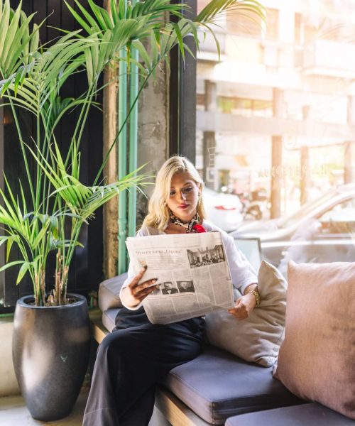 portrait-beautiful-young-woman-sitting-caf-reading-newspaper portrait-beautiful-young-woman-sitting-caf-reading-newspaper