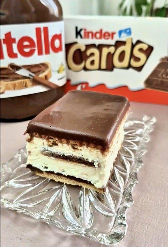 No-Bake Kinder Cards Cake