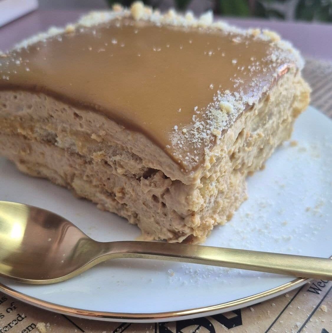 Caramel Ladyfinger Cake