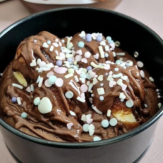 Nutella Air Fryer Cake